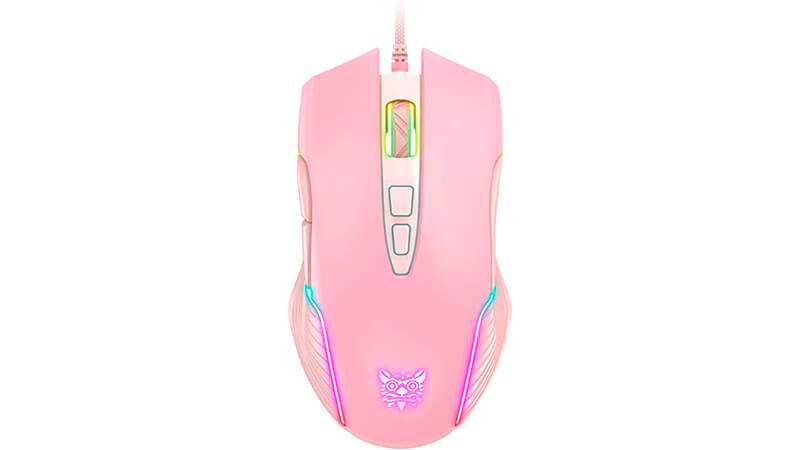 imagem de um mouse SIMGAL na cor rosa