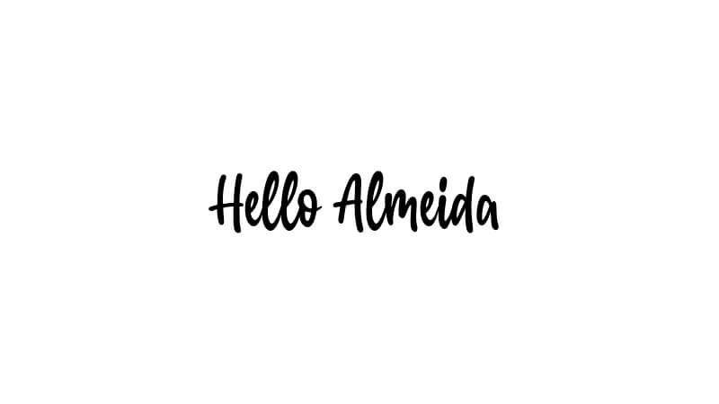 Letra Hello Almeida