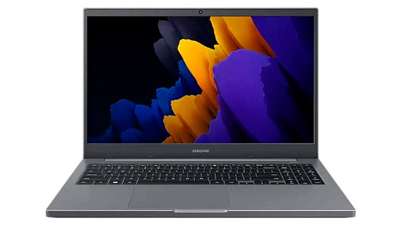 imagem de um Samsung Book 2 na cor cinza