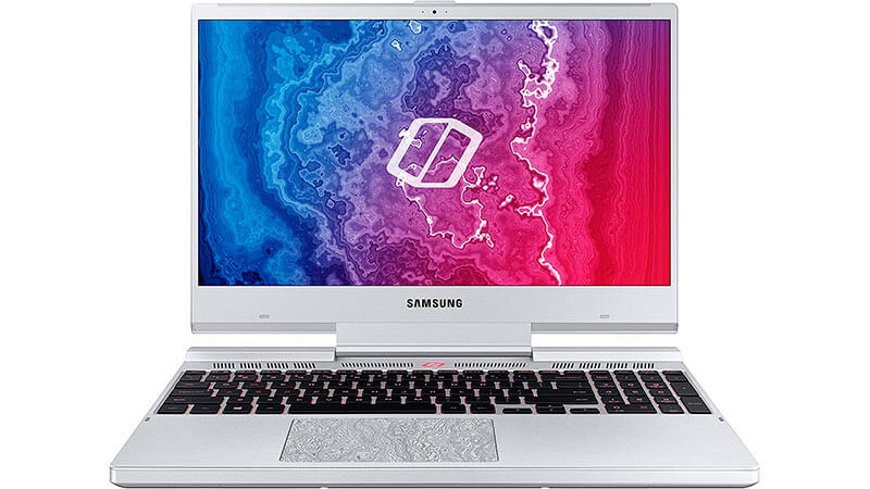 imagem que mostra Samsung Notebook Odyssey na cor prata