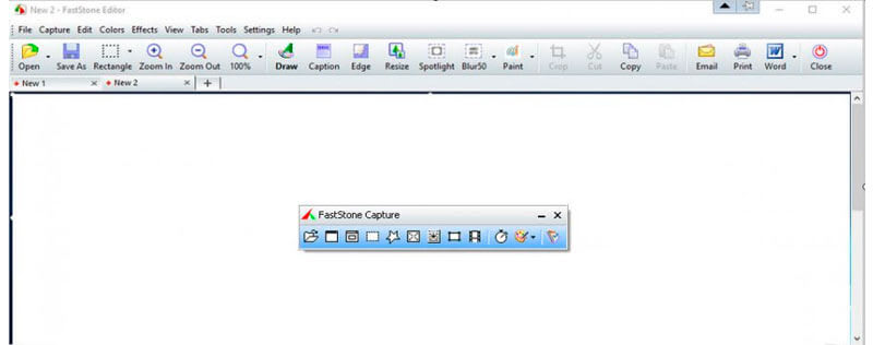 captura de tela da ferramenta de captura de tela faststone