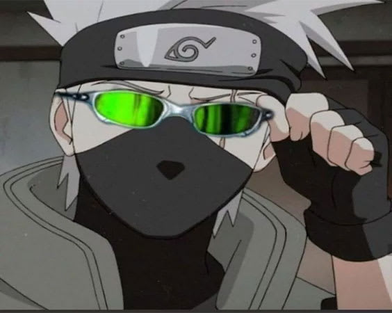 imagem do Kakashi com oculos escuros