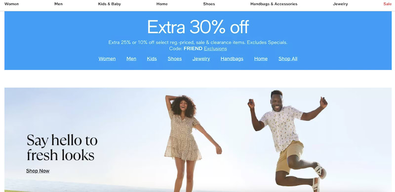 Macy's home page