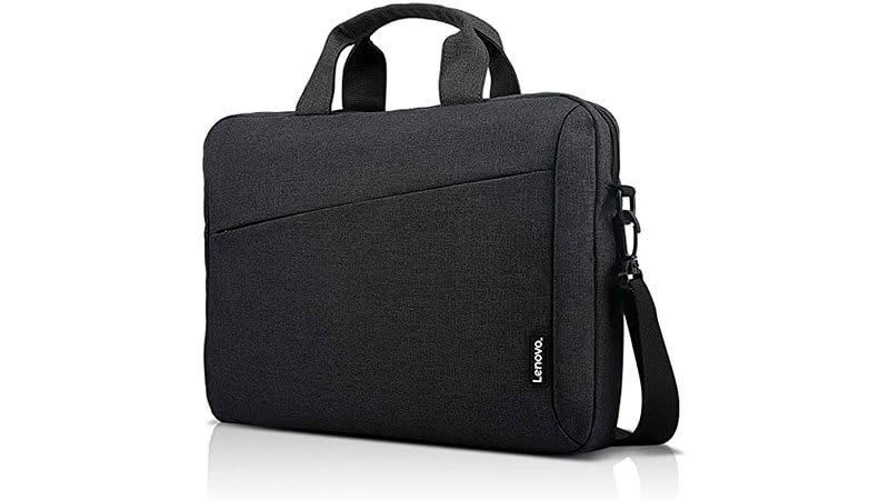 imagem de uma bolsa para notebook feminina Lenovo T210 na cor cinza