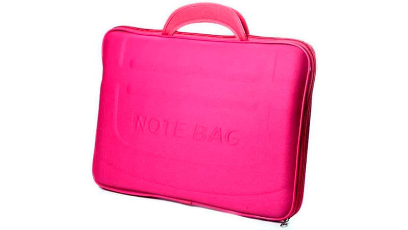 imagem de um estojo para notebook Newcell na cor rosa