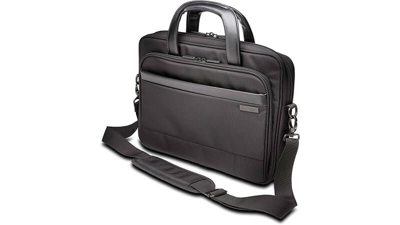 imagem de uma bolsa para notebook masculina Kensington Countour na cor preta