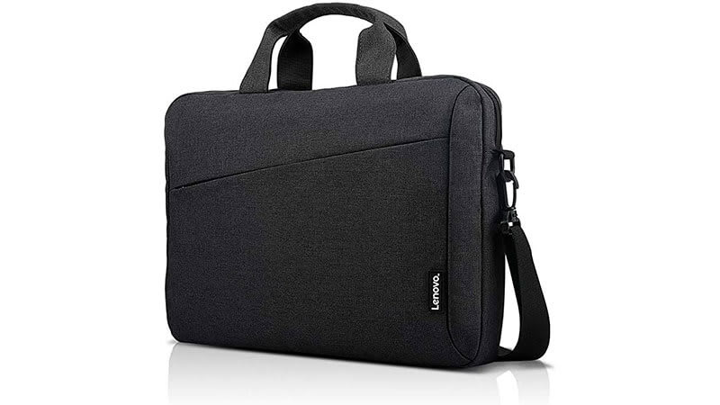 imagem de uma bolsa para notebook masculina Lenovo T210 na cor cinza