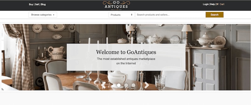 GoAntiques home page