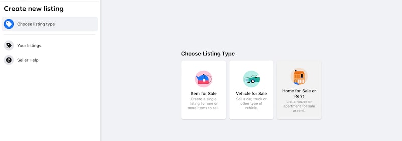 Listing types 