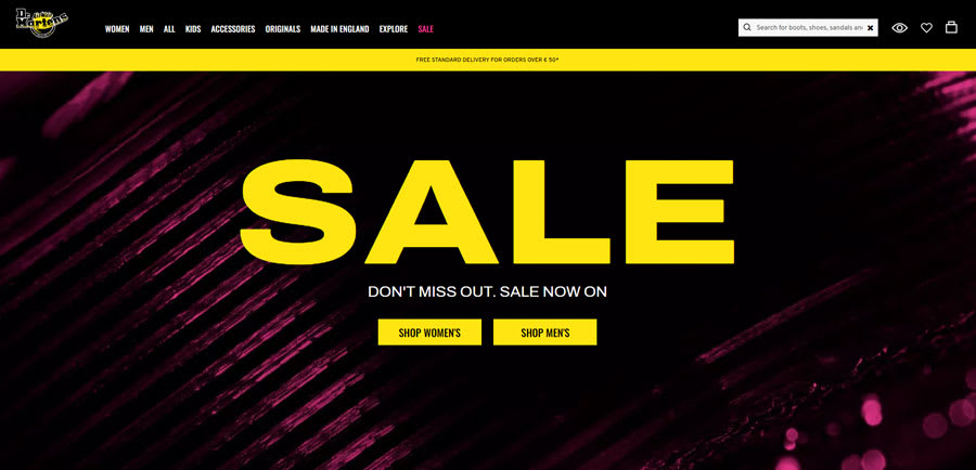 Dr.Martens home page