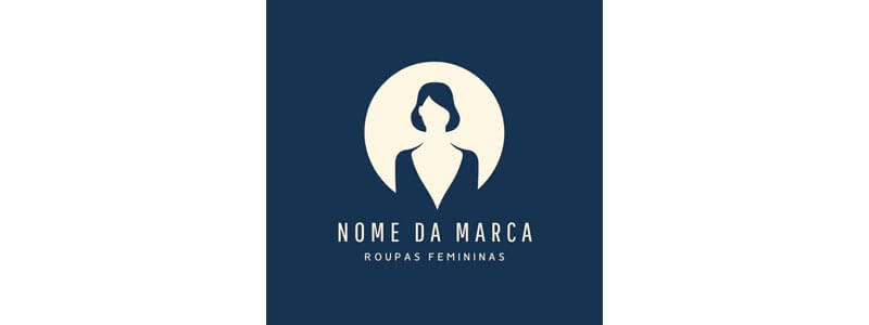 ideia de logo para loja de roupas feminina ícones elegantes