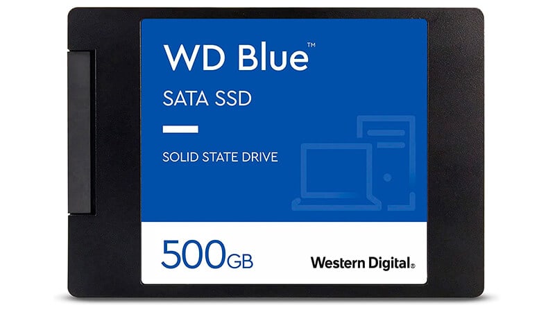 imagem de um SSD WD Blue da Western Digital