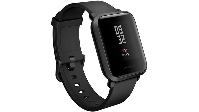 imagem de um smartwatch Xiaomi Amazfit BIP na cor preta