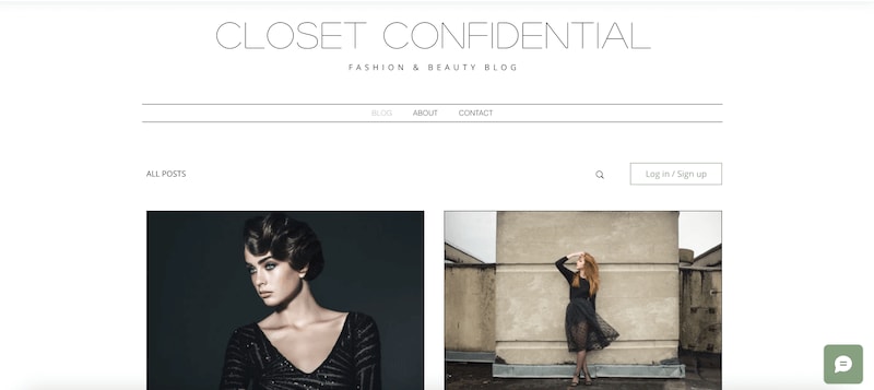 Fashion blog template