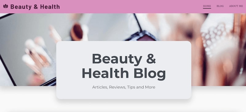 Beauty blog template