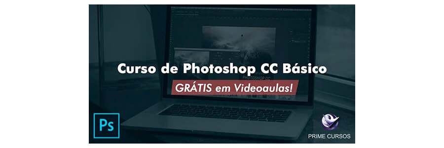 banner do curso de photoshop básico da prime cursos