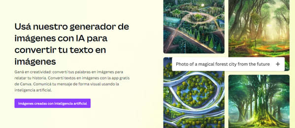 ia para crear imágene Canva