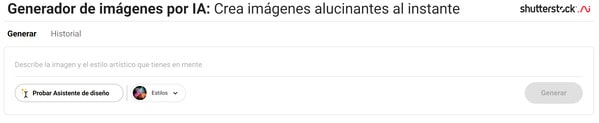 ia para crear imágene shutterstock