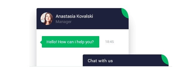 Live chat example