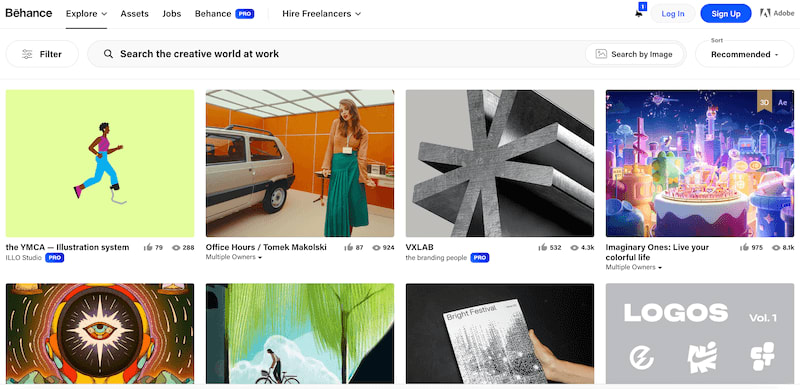 Behance websites