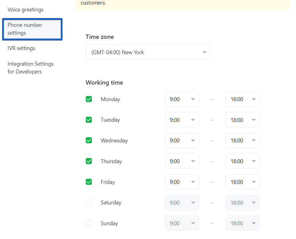 Voice Menu Setting IVR Voice Menu Setting IVR