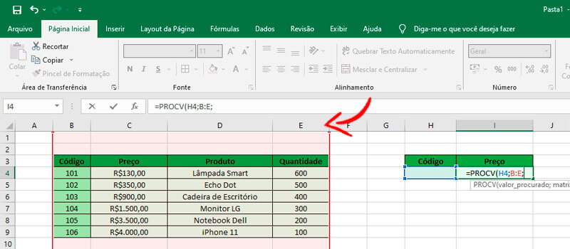 O que e como fazer PROCV no Excel confira o passo a passo