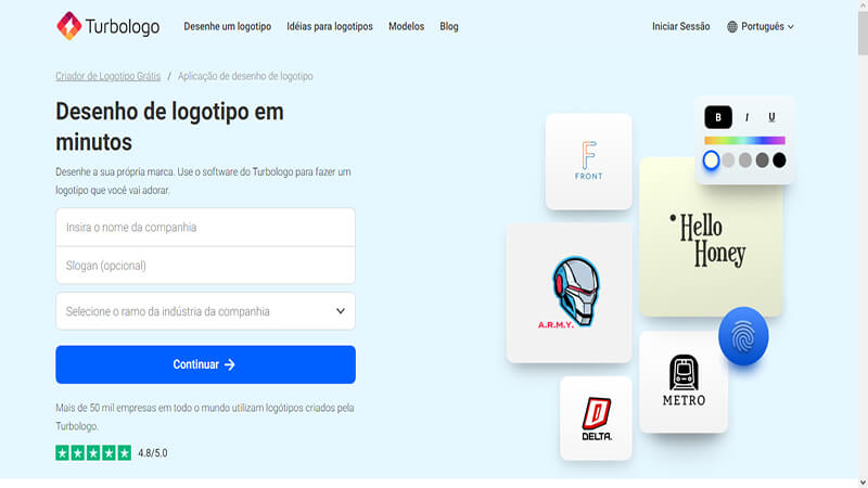 Criador de logotipo online grátis - Criar Logos online em minutos