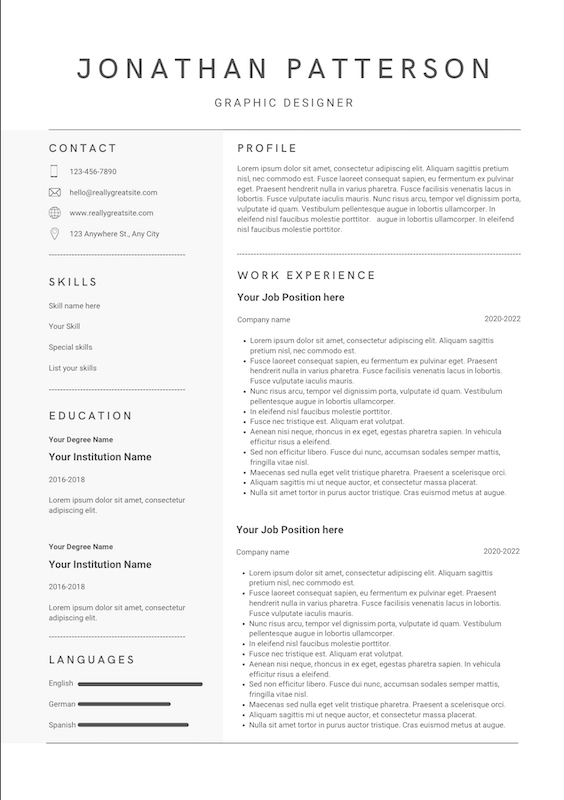 pages resume templates reddit