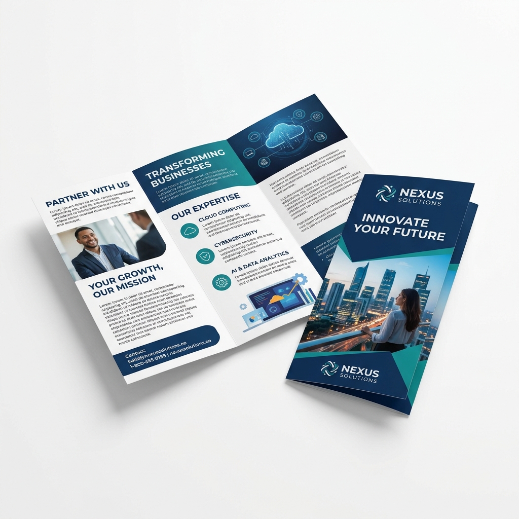 Tri-Fold Brochures - Documents Printing Suka Print