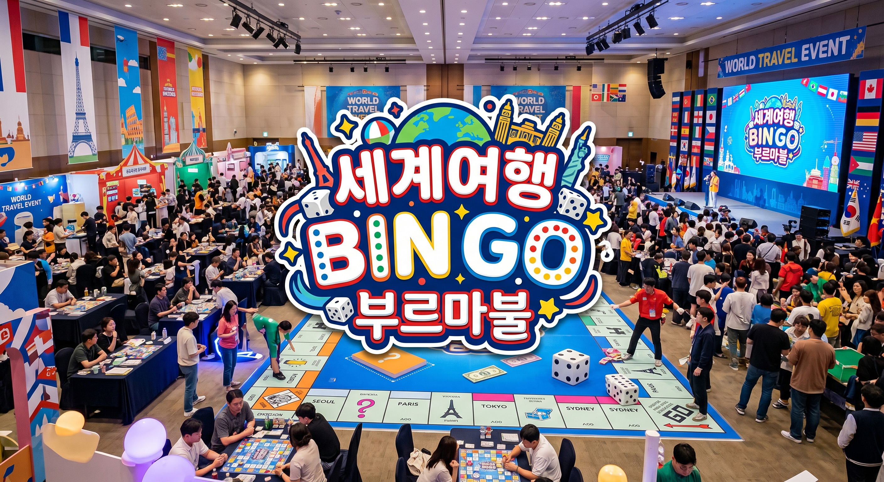 [팀빌딩] 세계여행 빙고 부르마불
