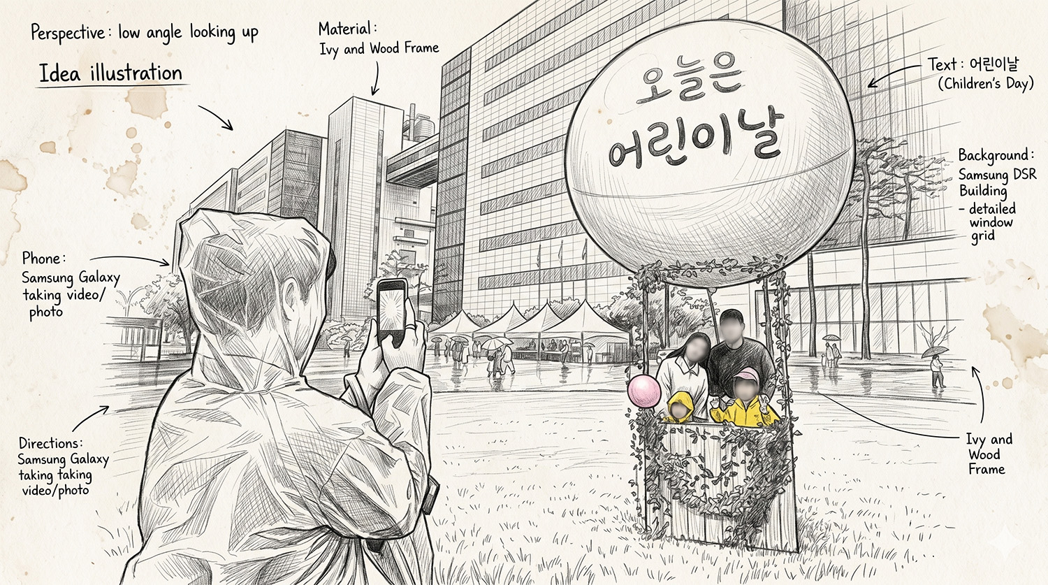 포토존 설치물 디자인 스케치 2