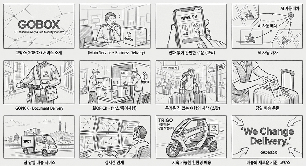 영상제작 콘티 디자인 스케치 2