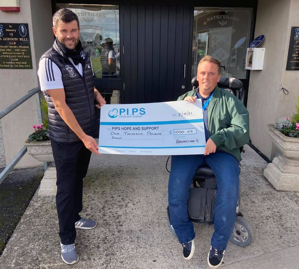 Rathfriland FC's Club Donation to Assist Suicide Prevention Services