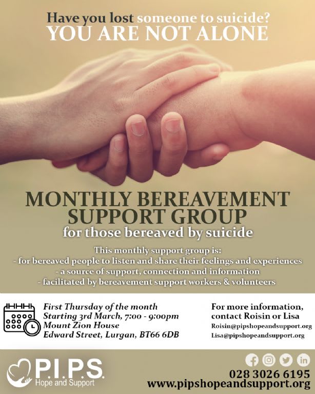 Monthly Bereavement Support Group - Lurgan