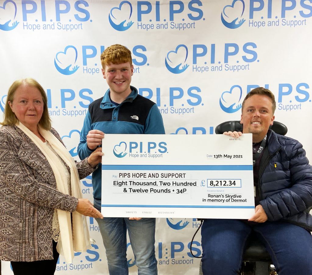 Ronan's Skydive in Memory of Dermot Raises an Incredible £8,00.00+