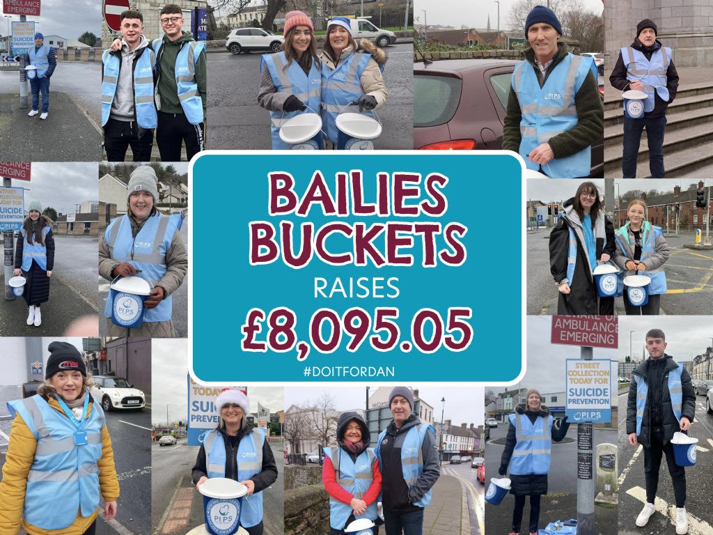 Bailies Buckets In Memory Of Daniel Smashes £8K For Prevention and Postvention Services