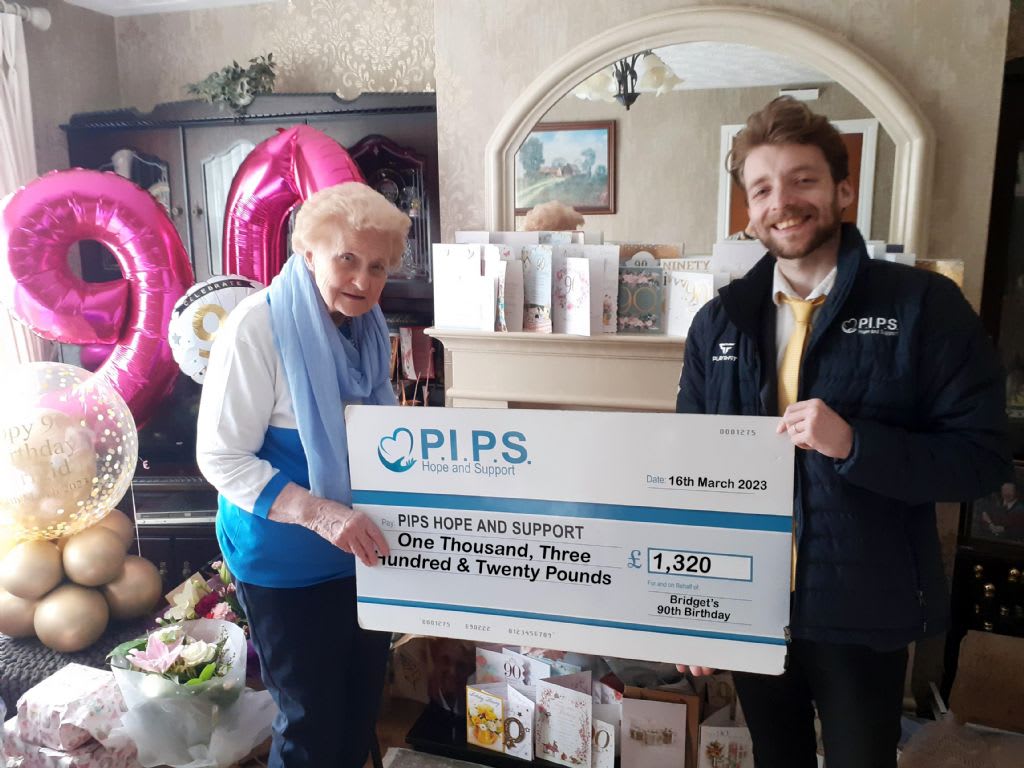 Bridget's 90th Birthday Charitable Support