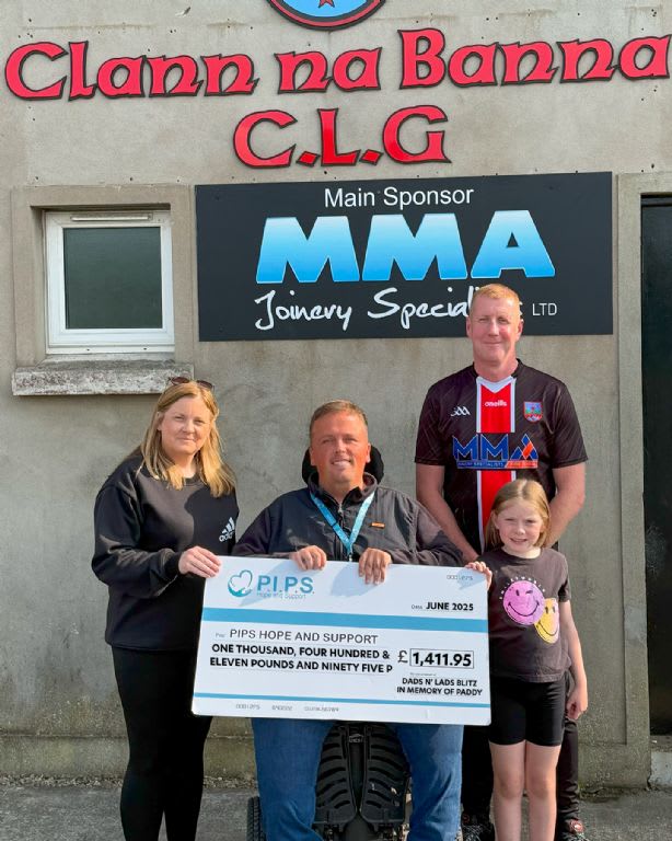 Paddy Simpson Memorial Dads & Lads Blitz Raises £1,411 for PIPS Hope and Support