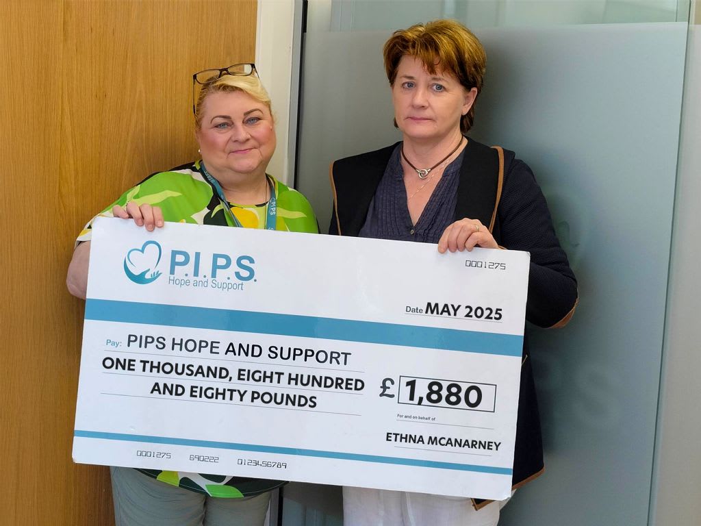 Ethna McAnarney Donates £1,880 to Support Lifesaving Services