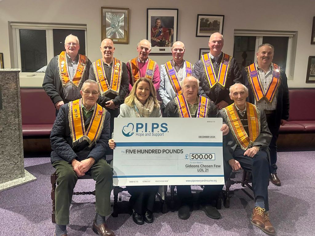 Gideons Chosen Few LOL 21 Charitable Donation