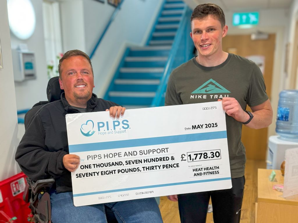 HEAT Health and Fitness Raises £1,778 for PIPS Hope and Support