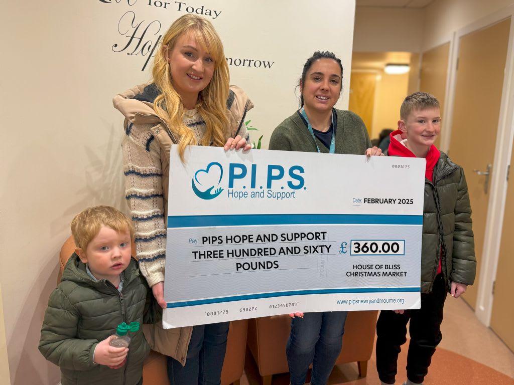 House of Bliss Supports PIPS Hope and Support with Generous Donation