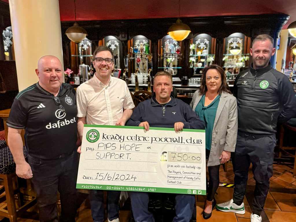 Keady Celtic FC Charitable Support to PIPS
