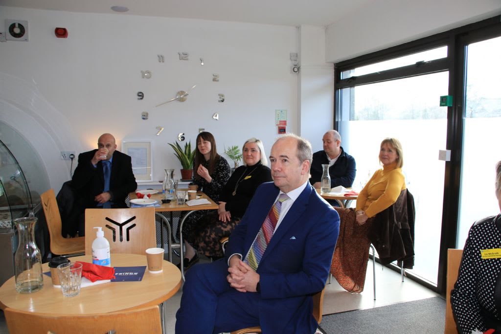 photo 11 prof michael mcbride visist well bean cafe