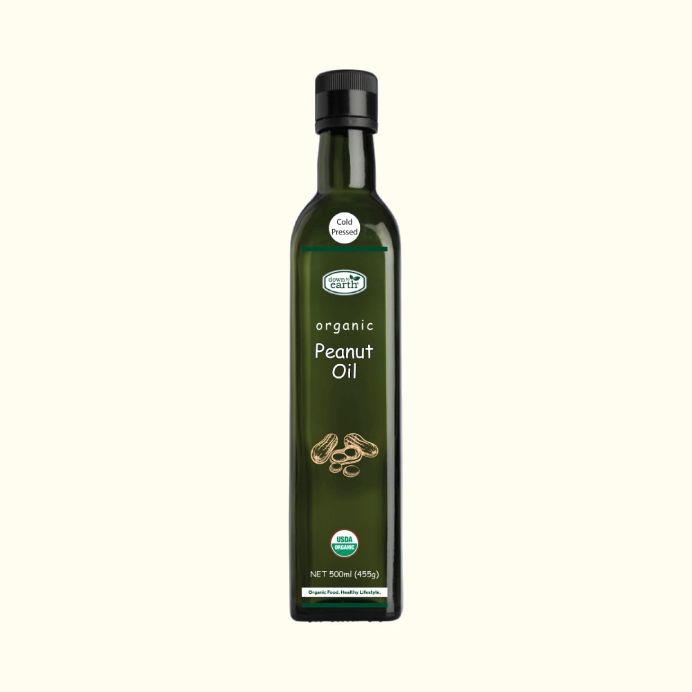 Peanut Oil Cold Pressed Organic 500ml DTE Foods