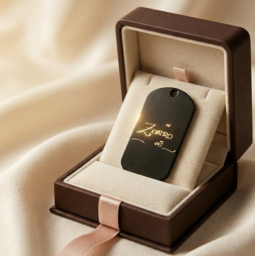 Close-up of engraved silver jewellery