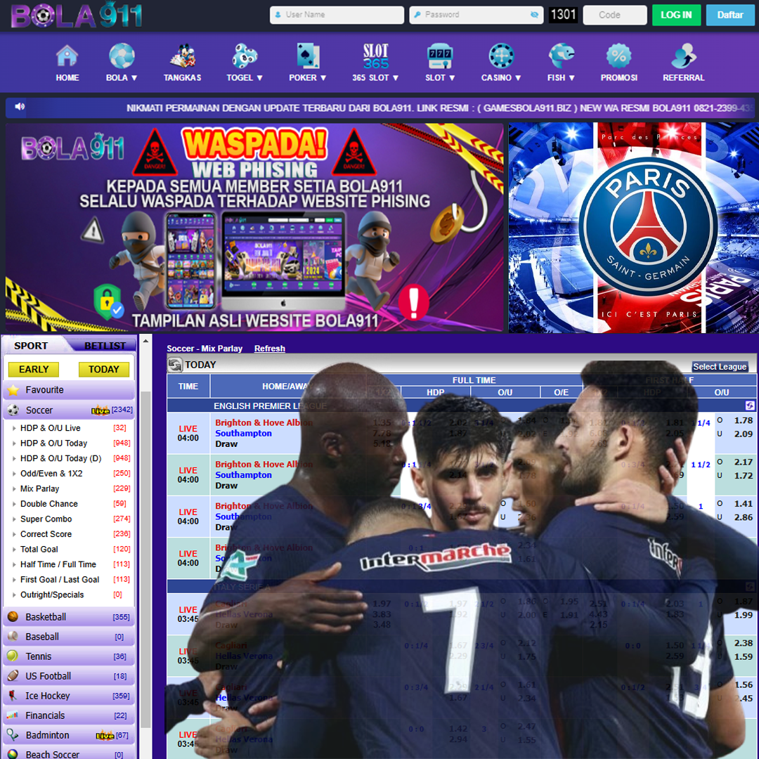    Bola911 ⚽ register and login trusted official sponsor of PSG