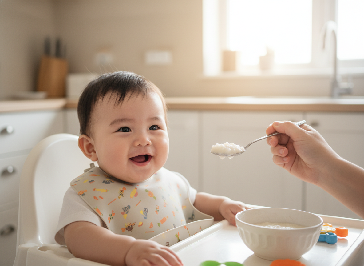 Cách Nấu Cháo Rây Tỷ Lệ 1:10 Chuẩn Nhật Cho Bé 5-6 Tháng: Bí Quyết "Vàng" Từ Mẹ Hot Mom