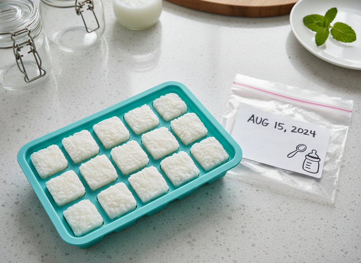 Khay trữ đông cháo ăn dặm cho bé đảm bảo vệ sinh