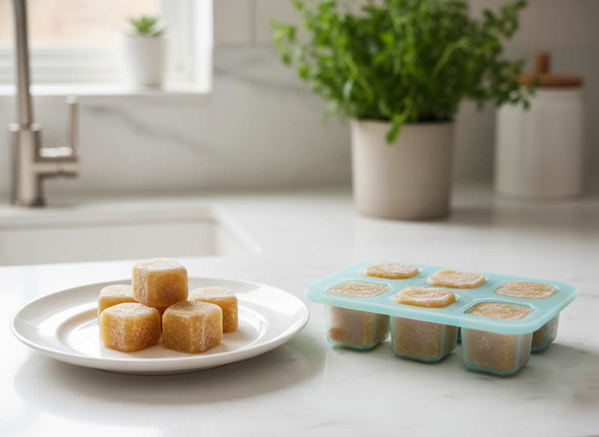 Cách bảo quản nước dashi bằng khay trữ đông an toàn vệ sinh